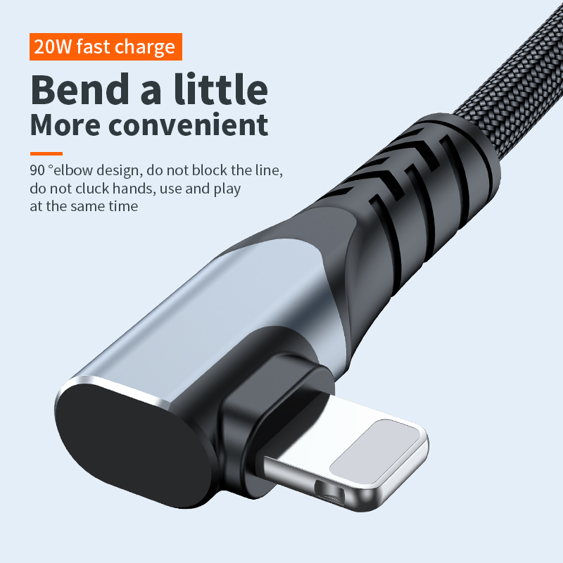 Elbow Fast Charging data transfer usb cable for Samsung Galaxy S24 Ultra USB-C cable PD 20W  