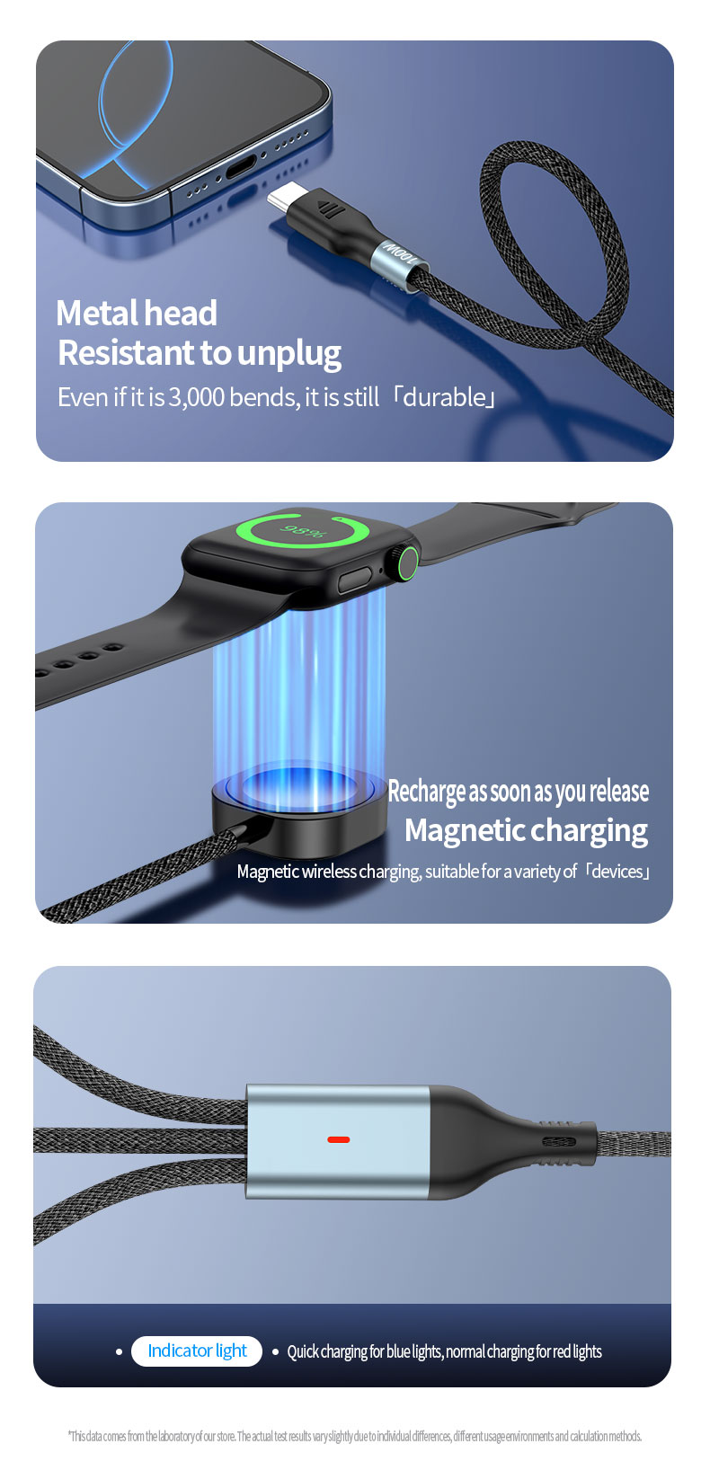 100 PD transfer cable multifunctional 2 in 3 charging data cable