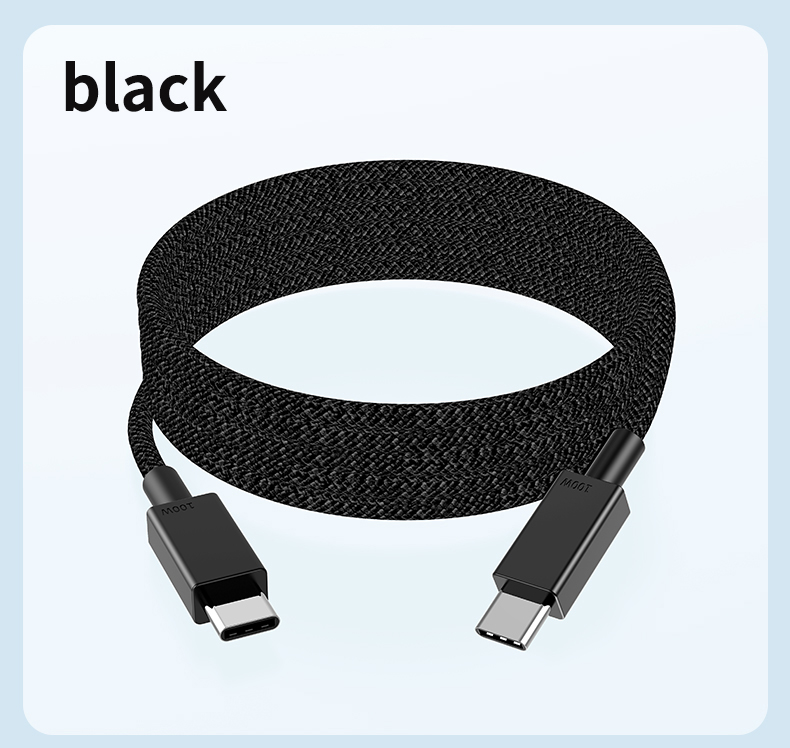   5A Type-C to Type-C 100w charge weave durable transfer data cable