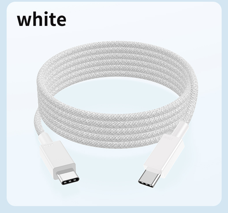   5A Type-C to Type-C 100w charge weave durable transfer data cable