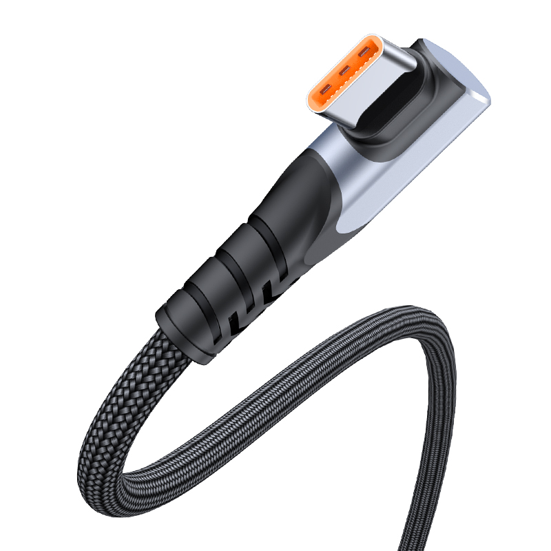 6A elbow design  fast charge data cable USB A to Type C For Huawei  