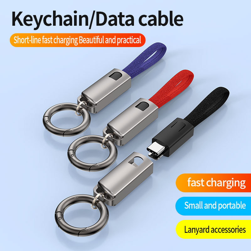 High quality Keychain/Lanyard Data Cable PD60W fast charge cable 