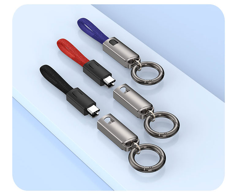 High quality Keychain/Lanyard Data Cable PD60W fast charge cable 