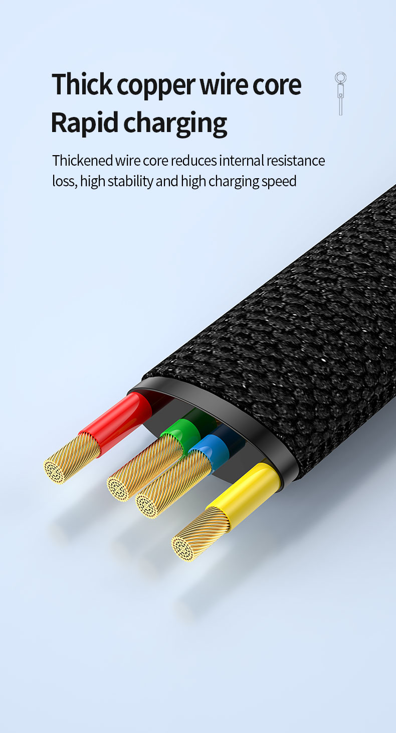 High quality Keychain/Lanyard Data Cable PD60W fast charge cable 