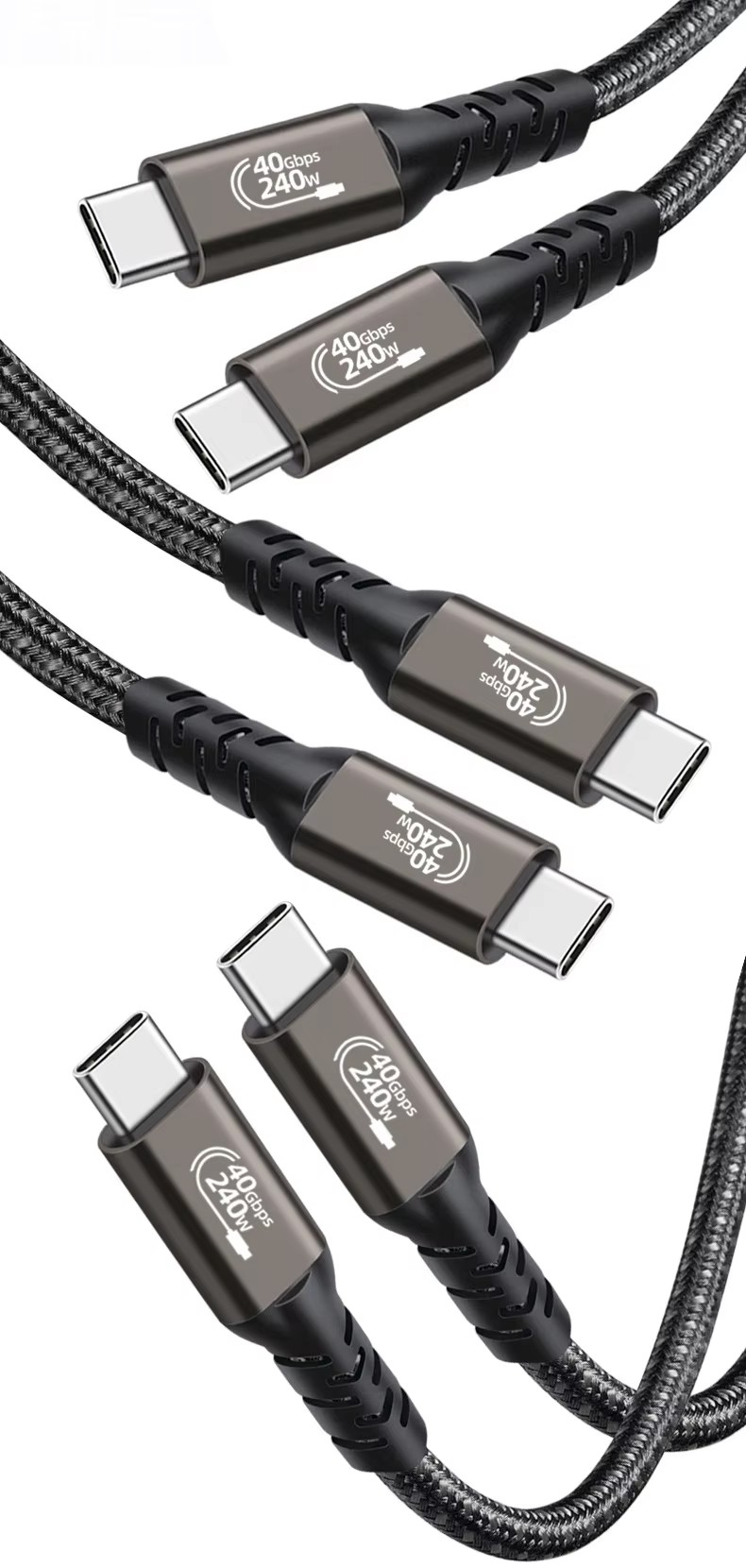  PD240W USB4.0 Type C to Type C  Fast Charging & 40Gbps Data Transfer  data cable