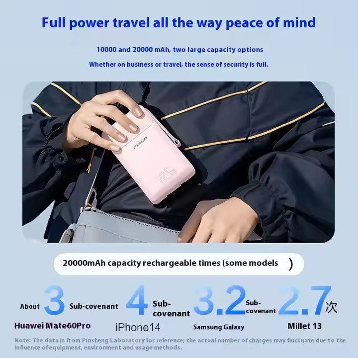 Wholesale Outdoor Mobile Supply 10000 Mah outdoor Portal Power Bank & Power Station with wire