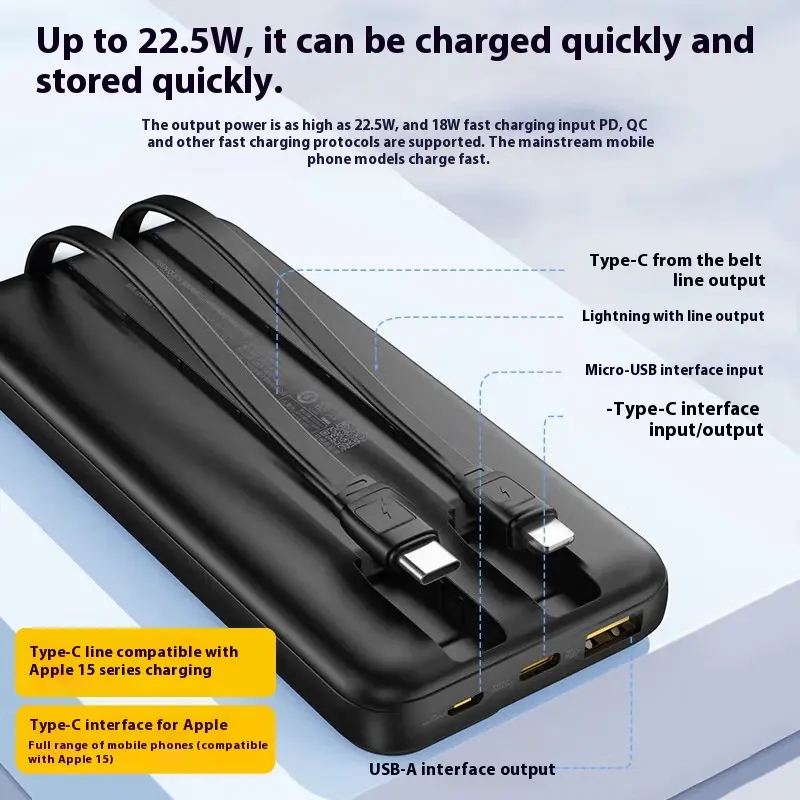  Hot selling Display External Battery Charger Phone Travel Portable Power Bank 10000mAh/37Wh