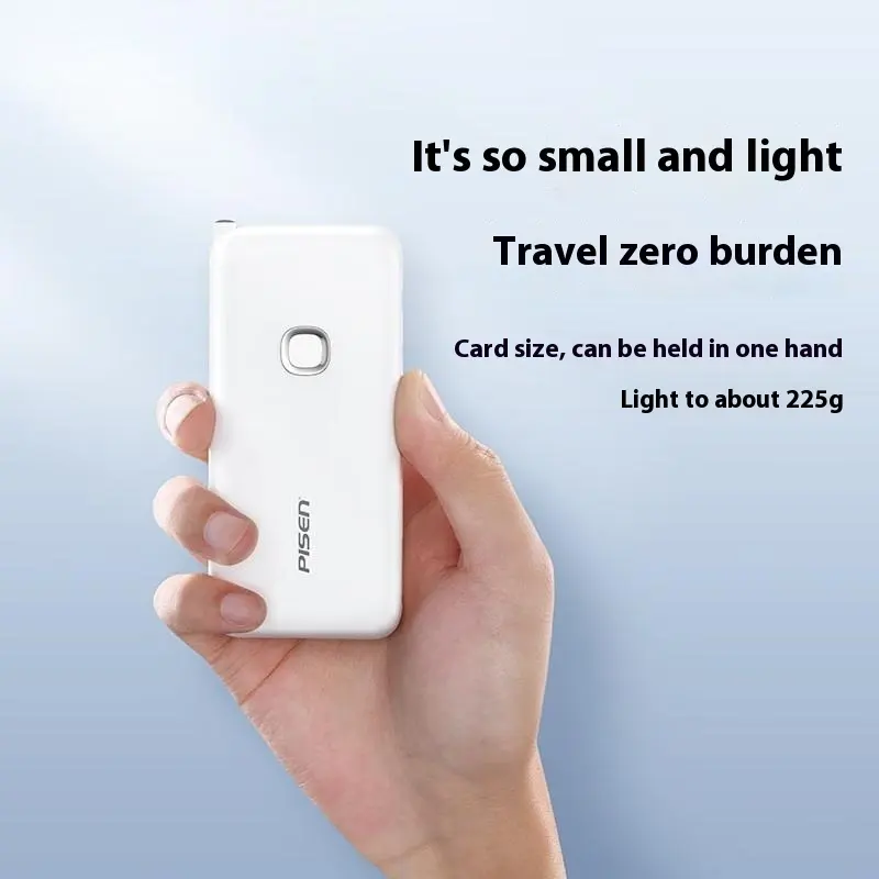   Emergency 2 in1 fast charger PD20W 10000Mah Power Bank Station inbuild plug