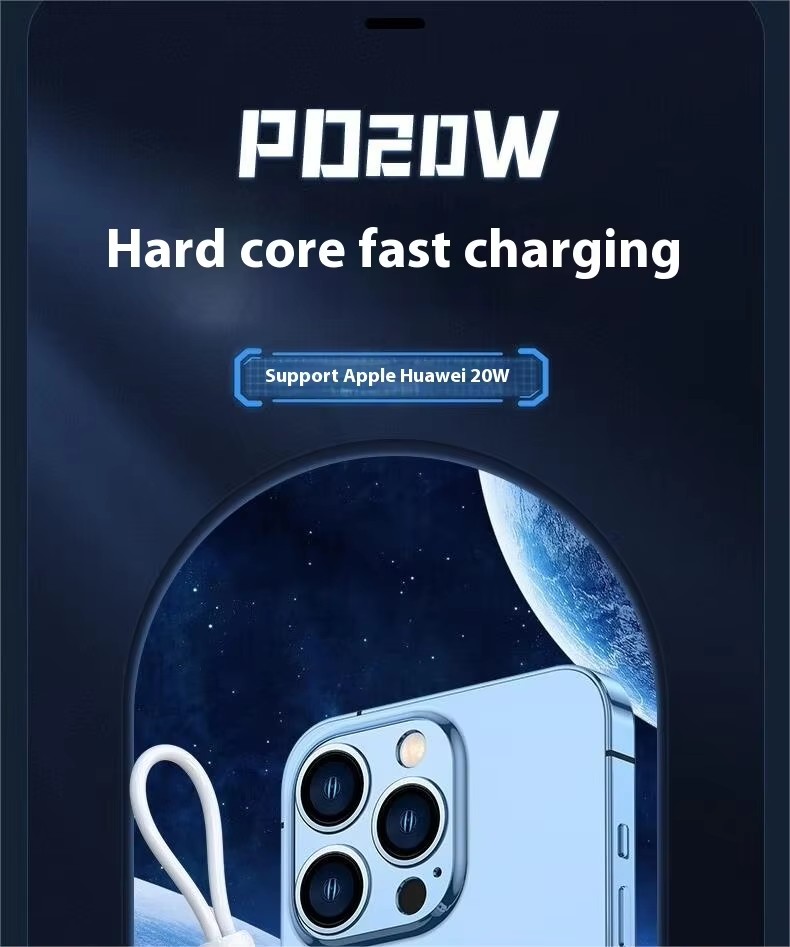  High density cell ultra capacity double wire design best fast charging mini power bank 10000mAh