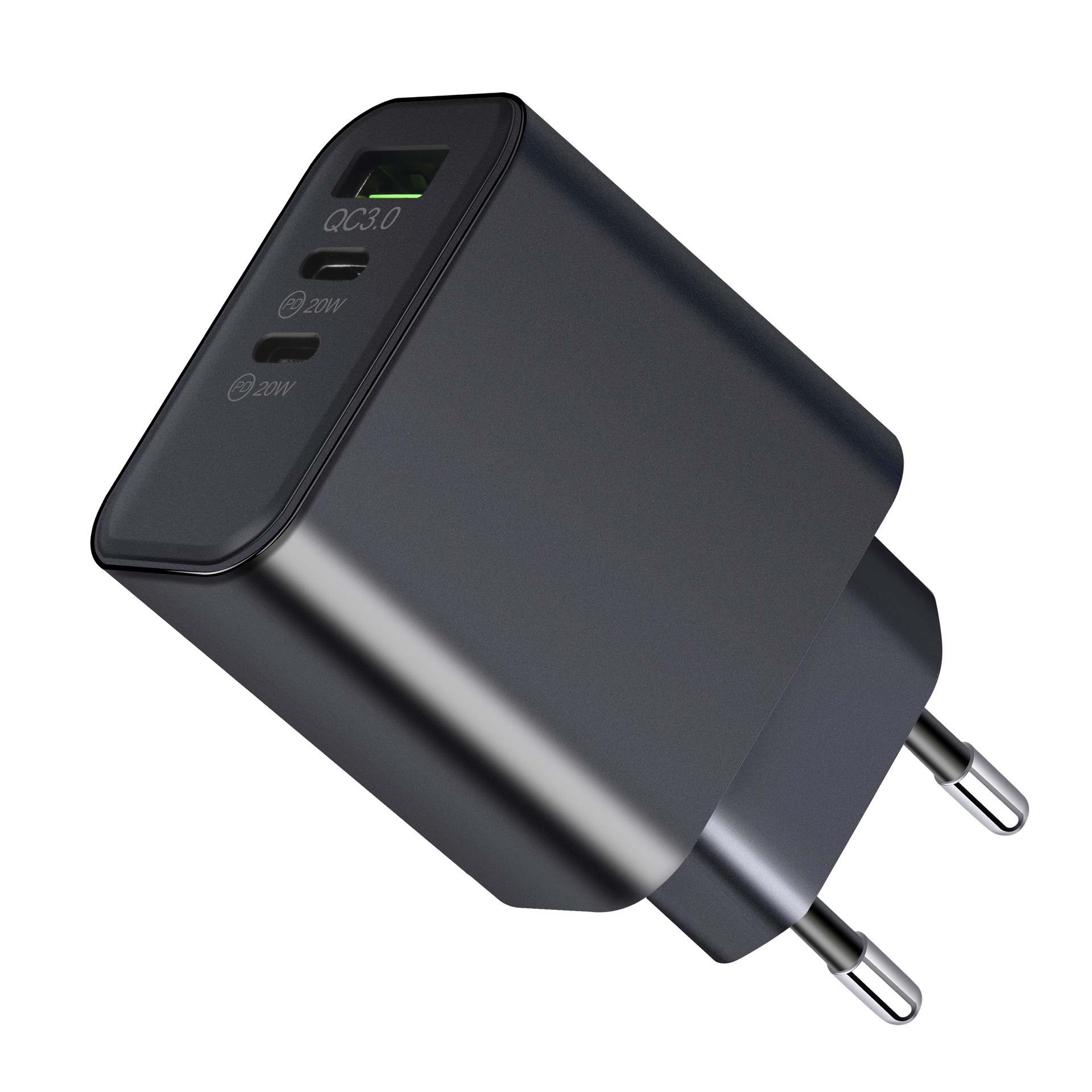 QC3.0 45W PD 2 Type C fast charger phone charger for Iphone and computers and tablets  