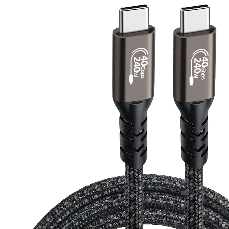 USB4 40Gbps data cable TYPE-C To TYPE-C compatible with Thunderbolt 4/3  transfer USB C cable