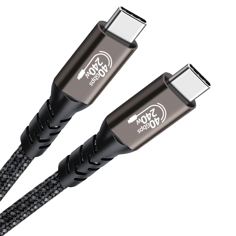 USB4 40Gbps data cable TYPE-C To TYPE-C compatible with Thunderbolt 4/3  transfer USB C cable