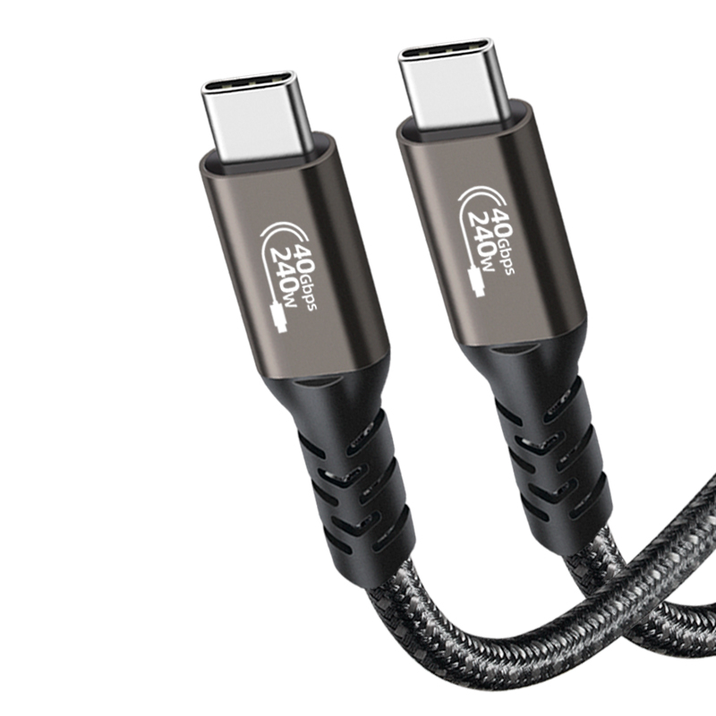 USB4 40Gbps data cable TYPE-C To TYPE-C compatible with Thunderbolt 4/3  transfer USB C cable