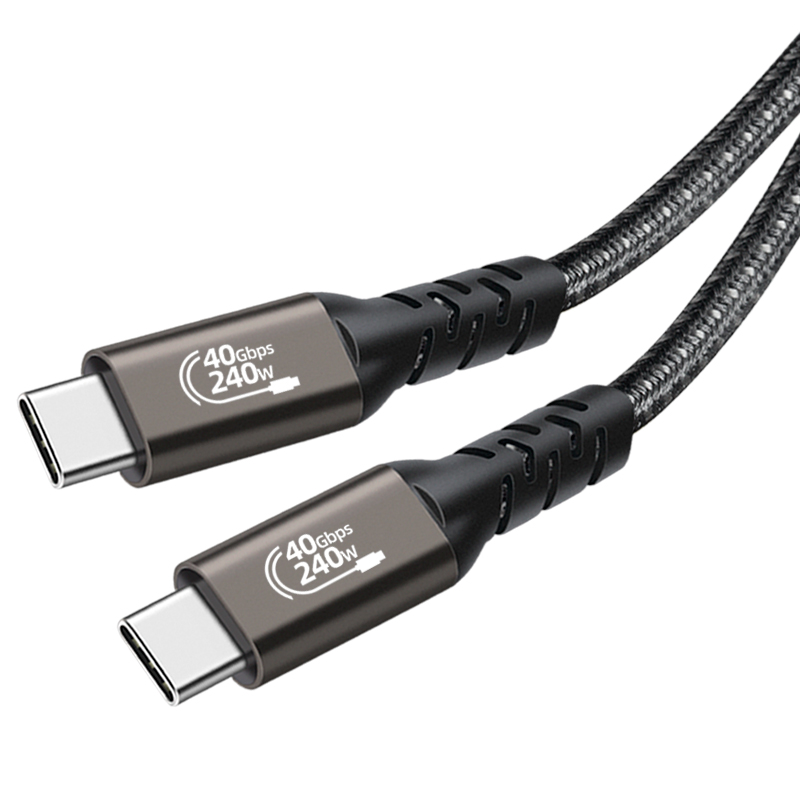USB4 40Gbps data cable TYPE-C To TYPE-C compatible with Thunderbolt 4/3  transfer USB C cable