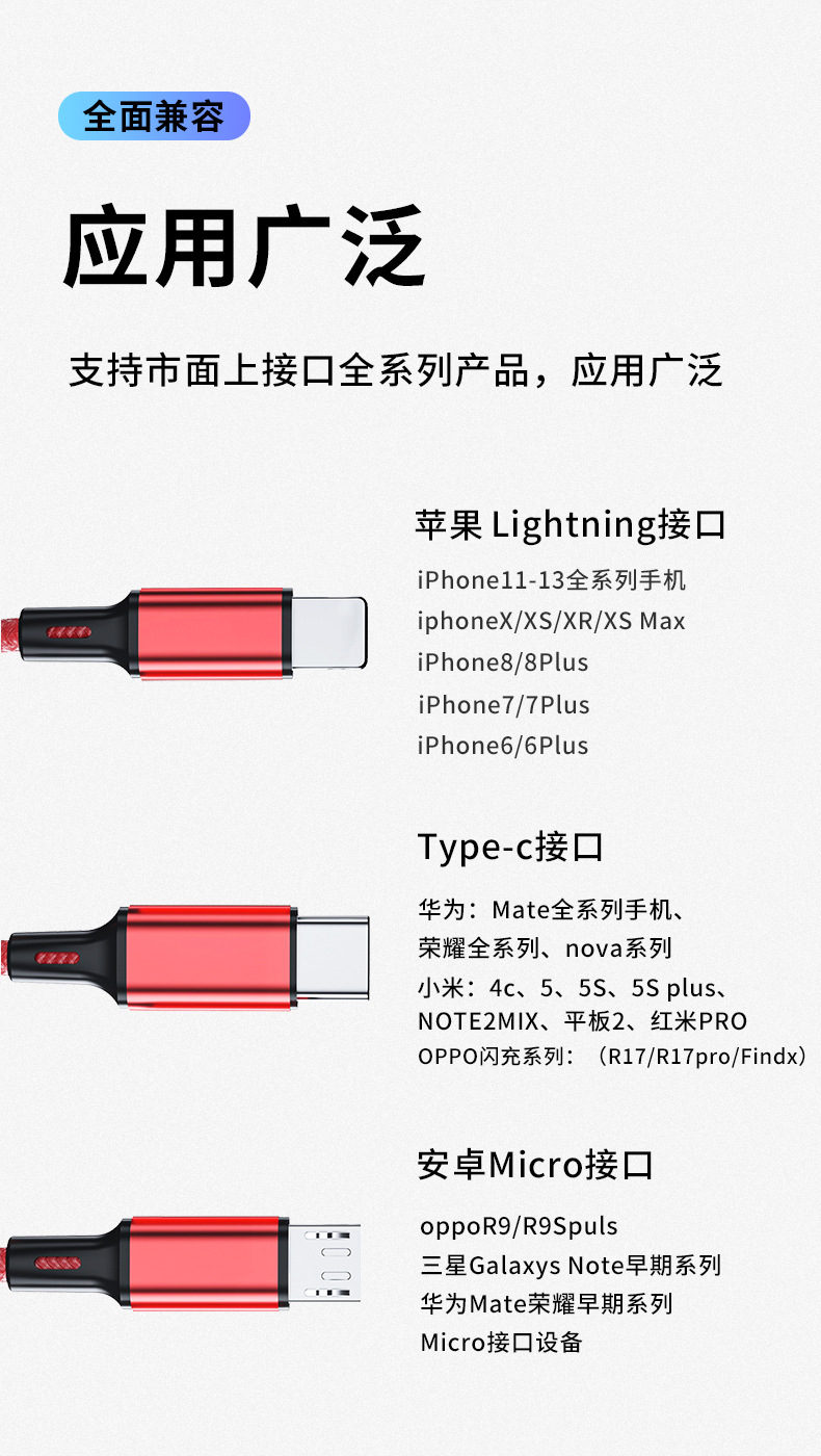 18cm Durable 3-Key Keychain – Nylon Braid & Aluminum Alloy (Red/Blue/Silver/Black)