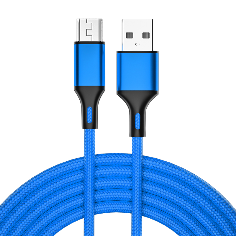  2.8A Fast-Charging  – Nylon Braid & Aluminum Alloy Micro USB Data cable