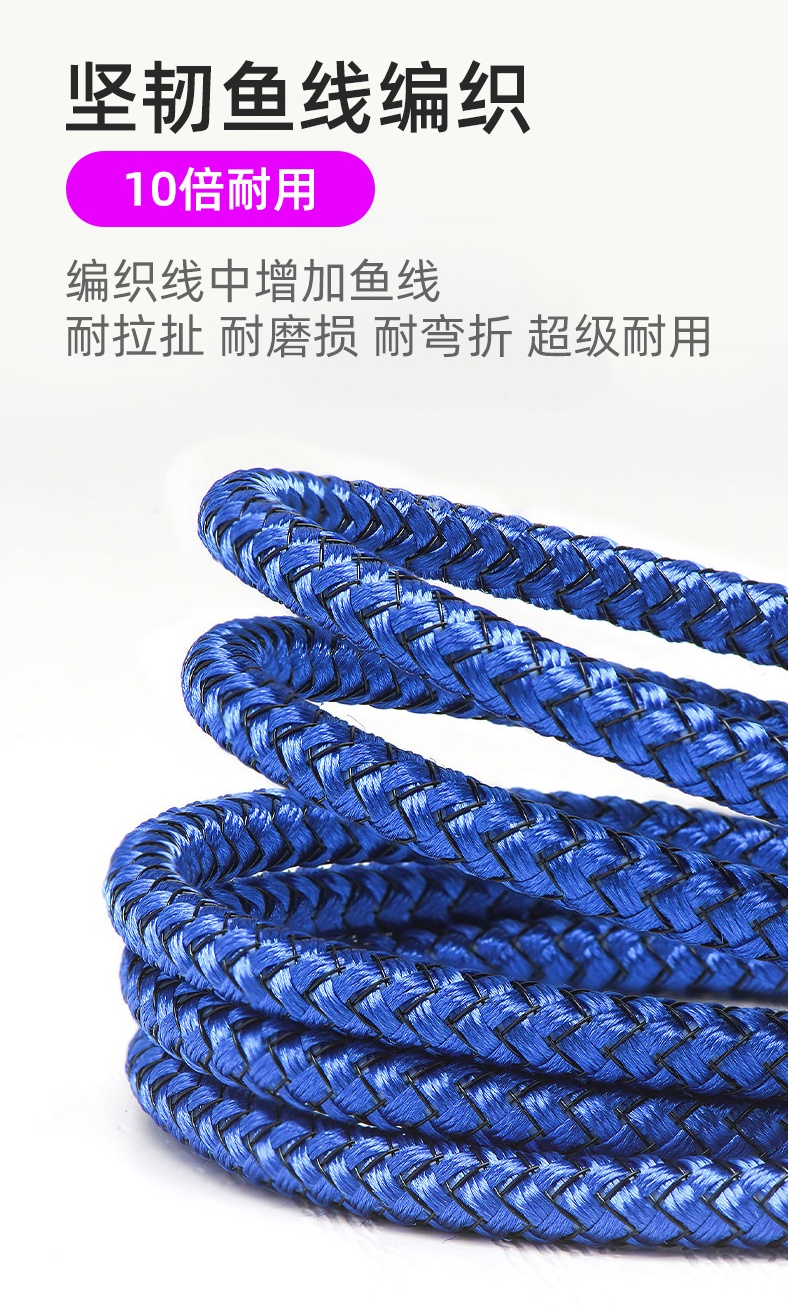 3A Iphone data cable Cylindrical design  Fast charger USB A to lighting cable 