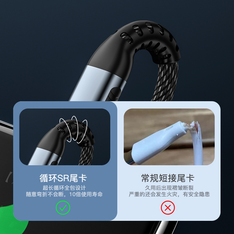 240W super charger data cable Type C to Type C 1m,2M 