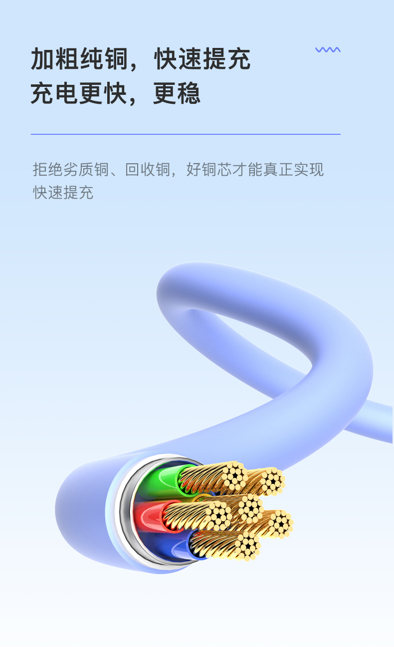 PD27W Silicone rubber soft cable Fast charger data cable USB Type C to Lighting 