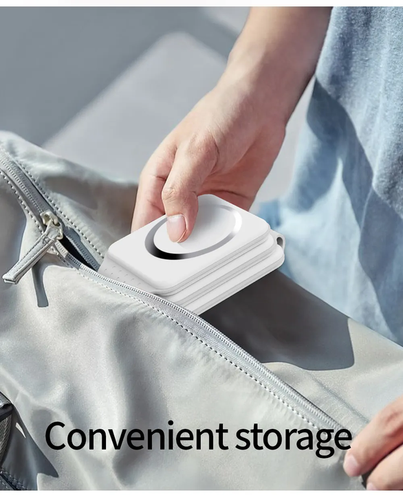 15W 3 in 1 One Foldable Portable Fast Wireless Charging Station Dock Magnetic Cell Phone Qi Wireless