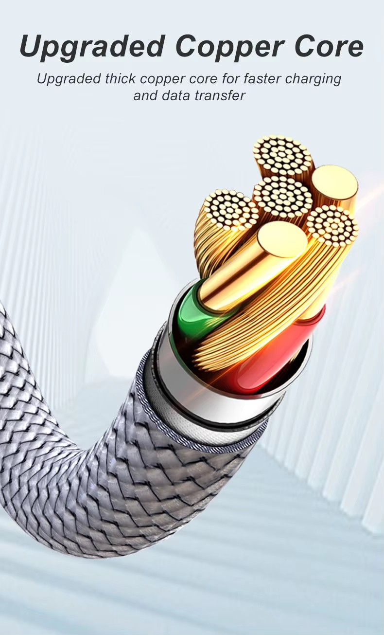 PD 60W  fast charge data transfer cable iPhone 15 USB-C to Lightning charging cable  