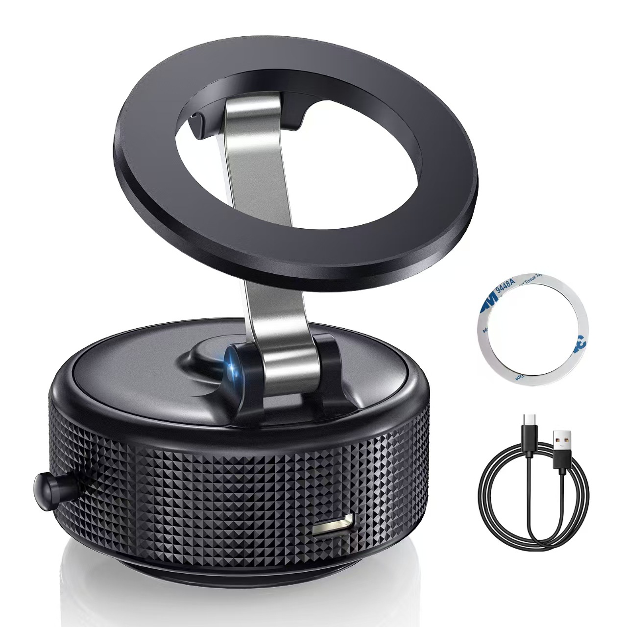 Car Phone Holder with Suction Cup Adjustable Phone Holder Magnetic Air Outlet Charger 