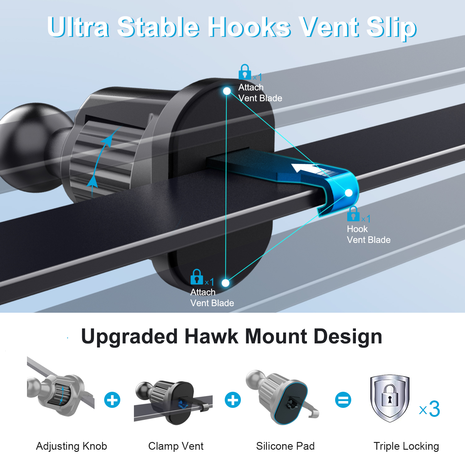 Car Accessories Smartphones Phone Holder Universal Air Vent Cell Phone holder