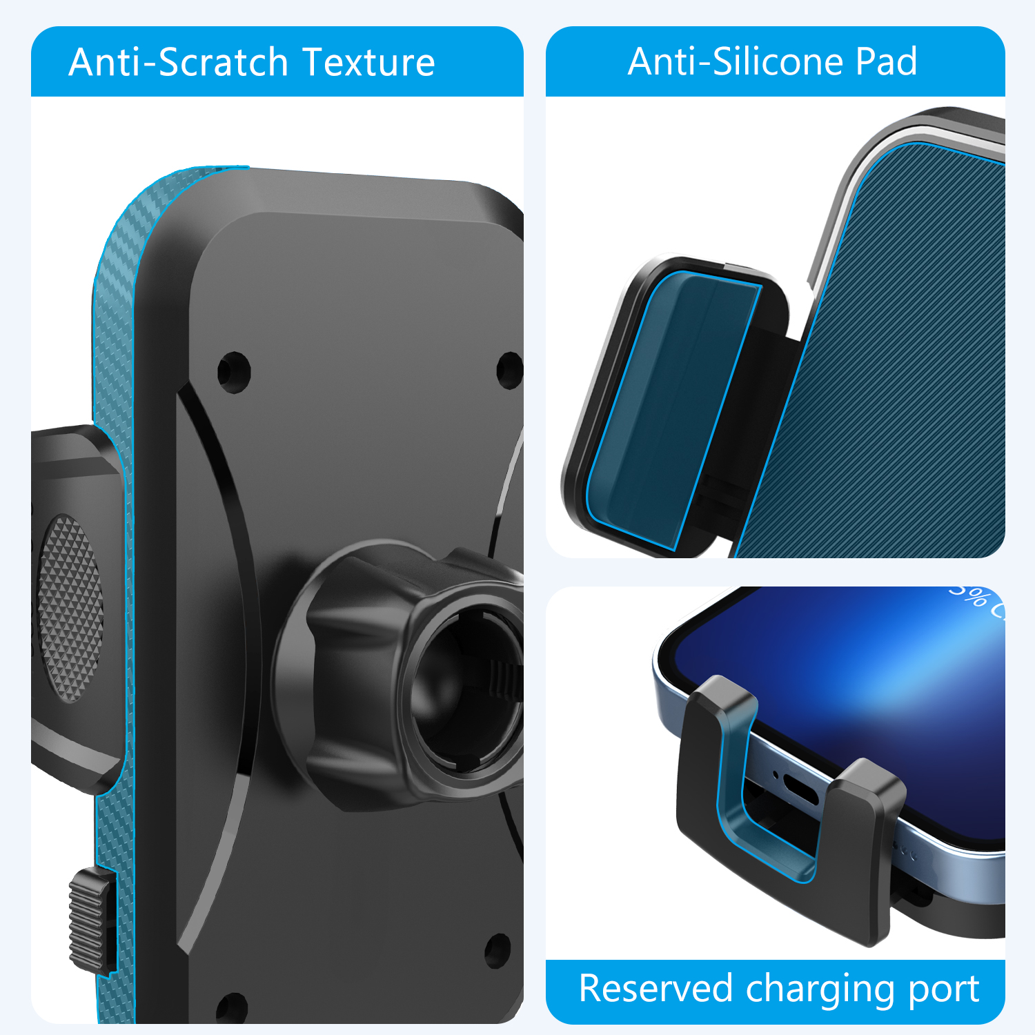 Car Mobile Phone Bracket Car Outlet Navigation Support Adjustable Rotation Car Phone Holder