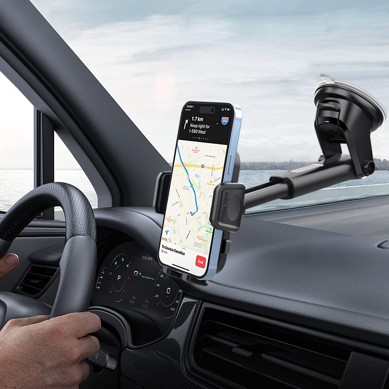 Car Mobile Phone Bracket Car Outlet Navigation Support Adjustable Rotation Car Phone Holder