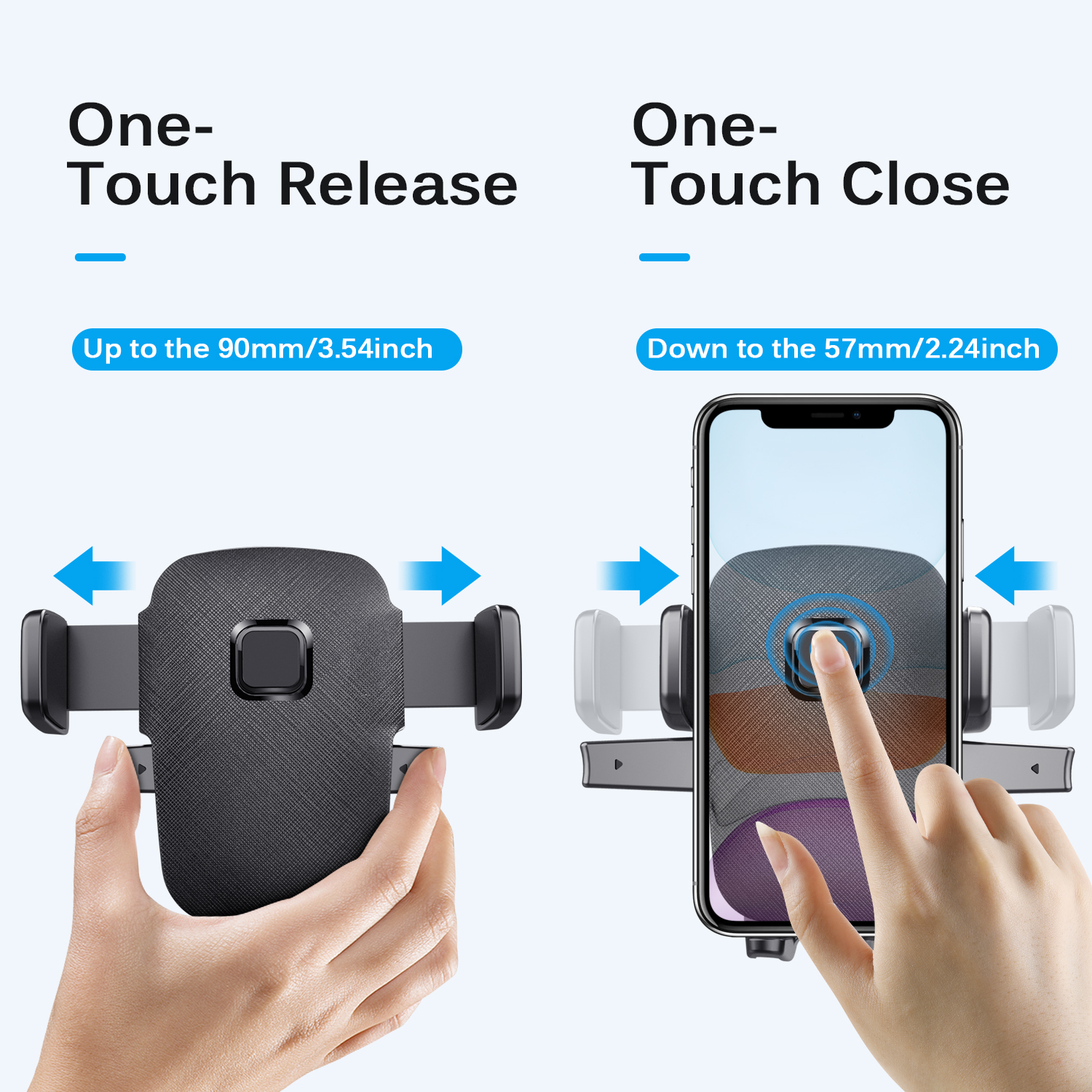 Upgrade Car Phone Holder Windshield Mount Holder 360 Rotate 4-7 Inches Suction  