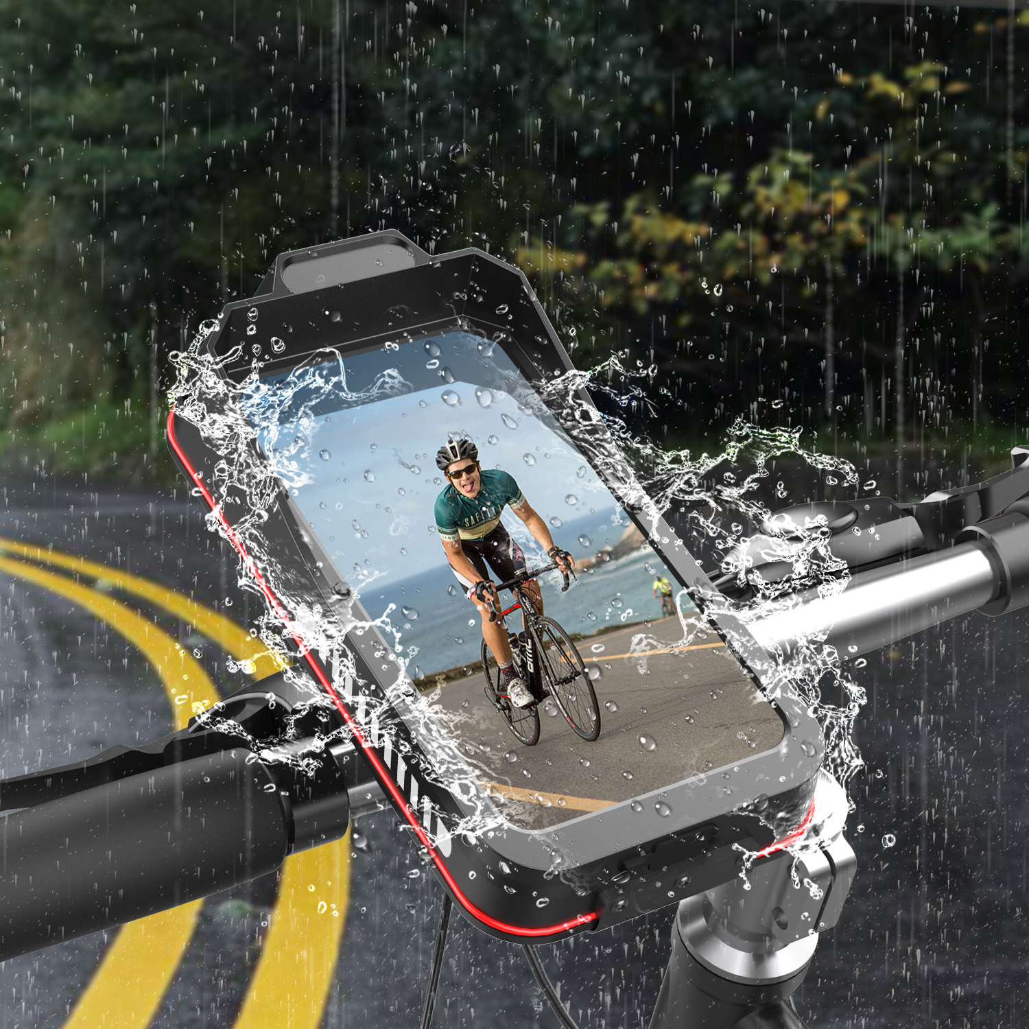 Bicycle Mobile Phone Rack E Bike Motorcycle Shockproof Waterproof Bike Phone Holder