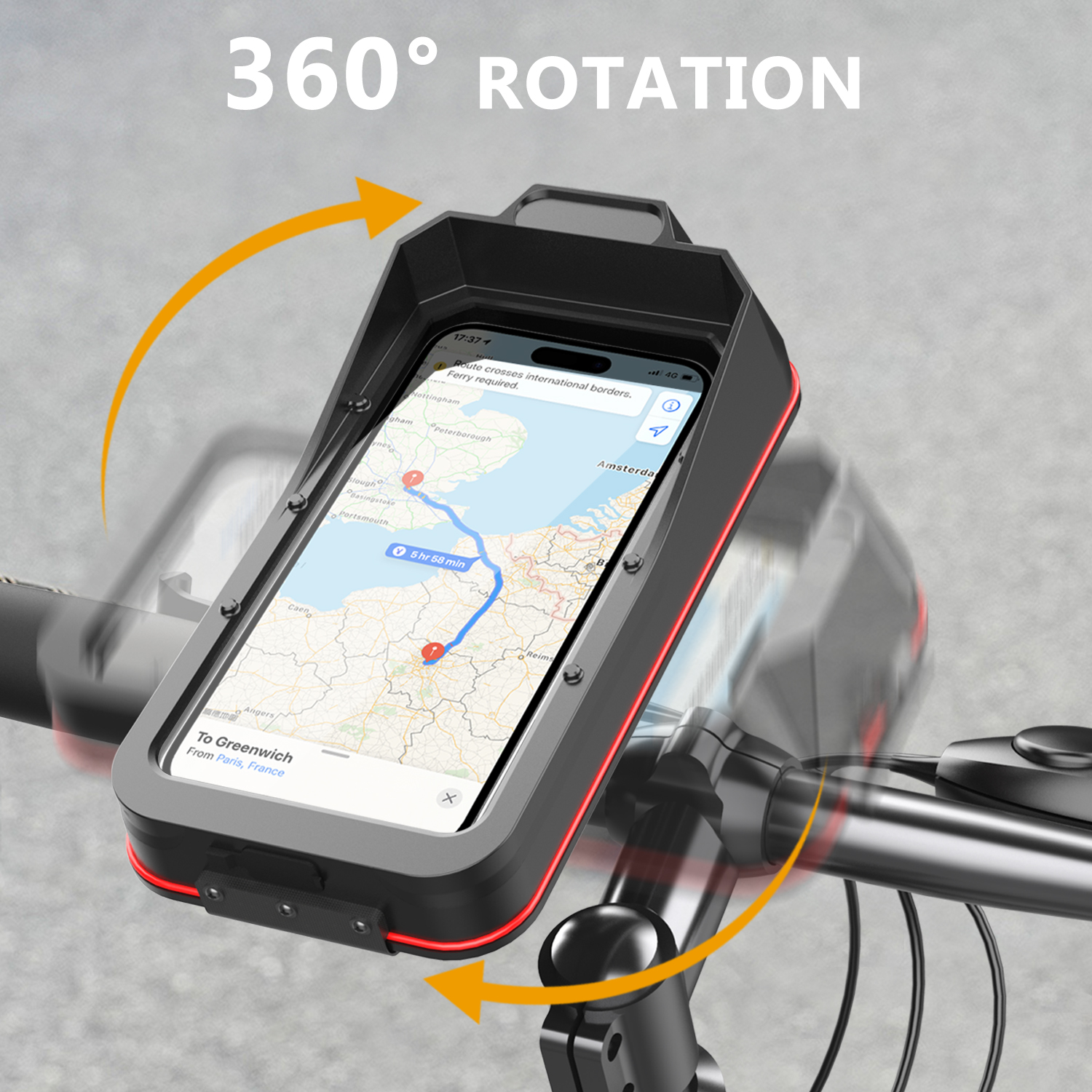 Bicycle Mobile Phone Rack E Bike Motorcycle Shockproof Waterproof Bike Phone Holder