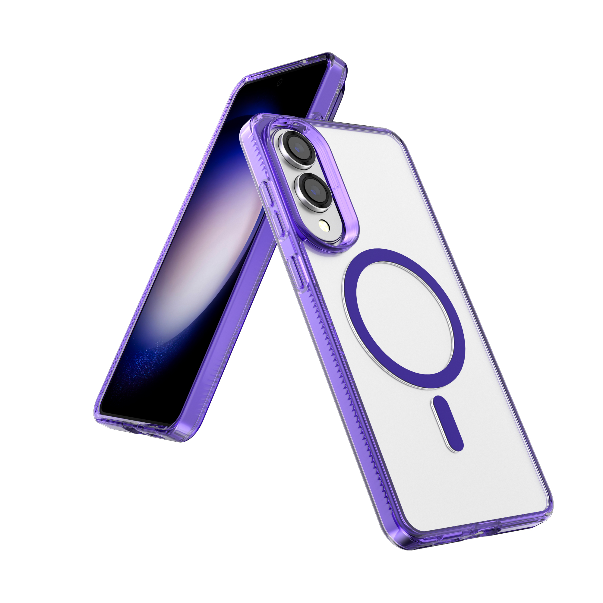  Clear Stand Magnetic Hybrid Case for Samsung Galaxy S25  