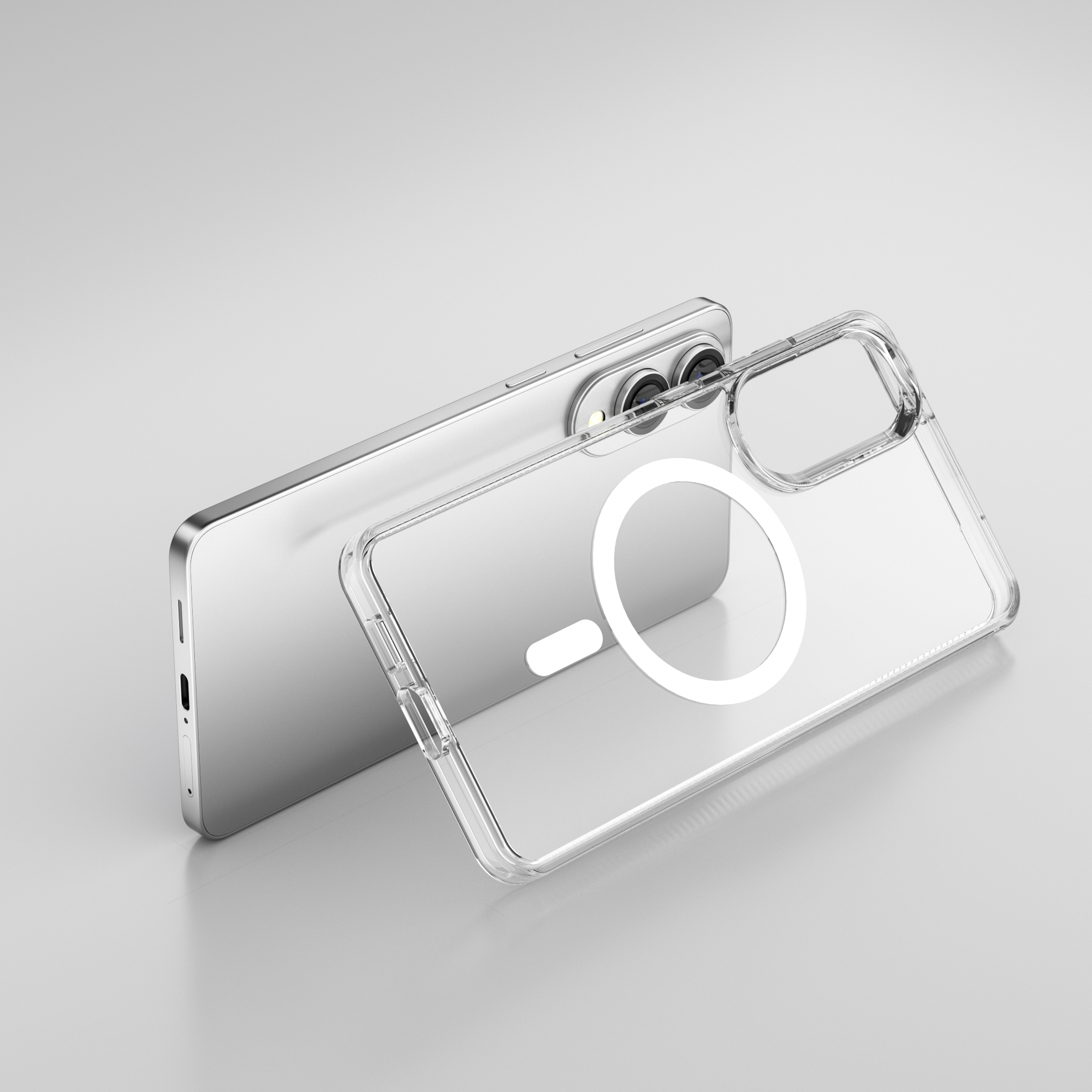  Clear Stand Magnetic Hybrid Case for Samsung Galaxy S25  