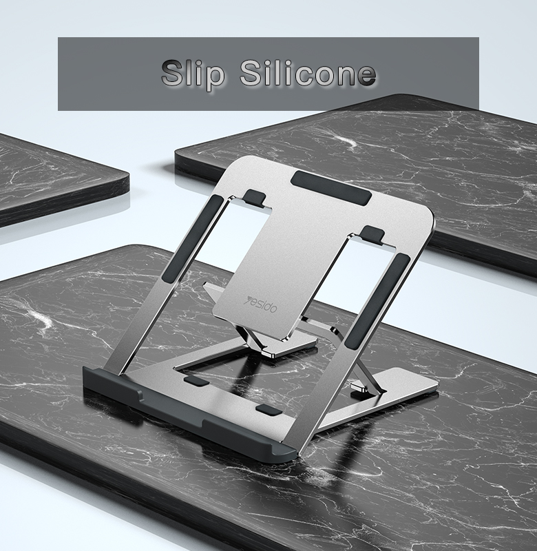 Adjustable Aluminum Alloy Portable Metal Laptop Holder for All Laptops