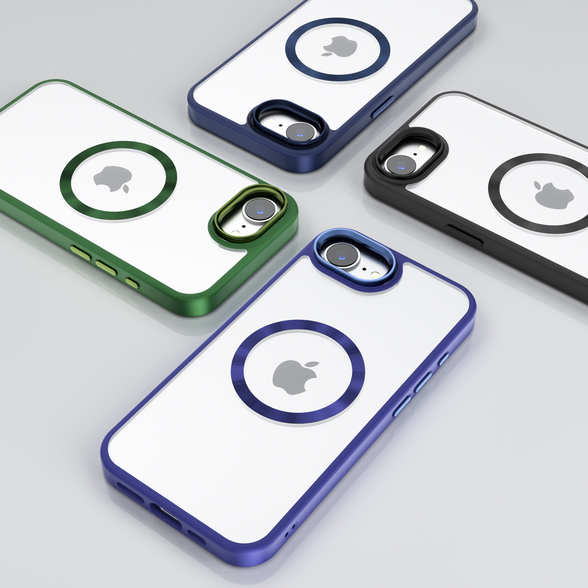 Armor Solid Magnetic Hybrid Case, Soft-touch and Shockproof for iphone all models