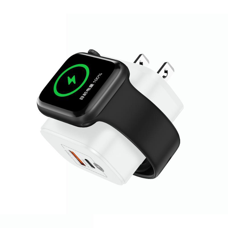 23W 3-in-1 chargers wr mutifuction wireless charger for Iphone/android/ watch/ mobile phone 