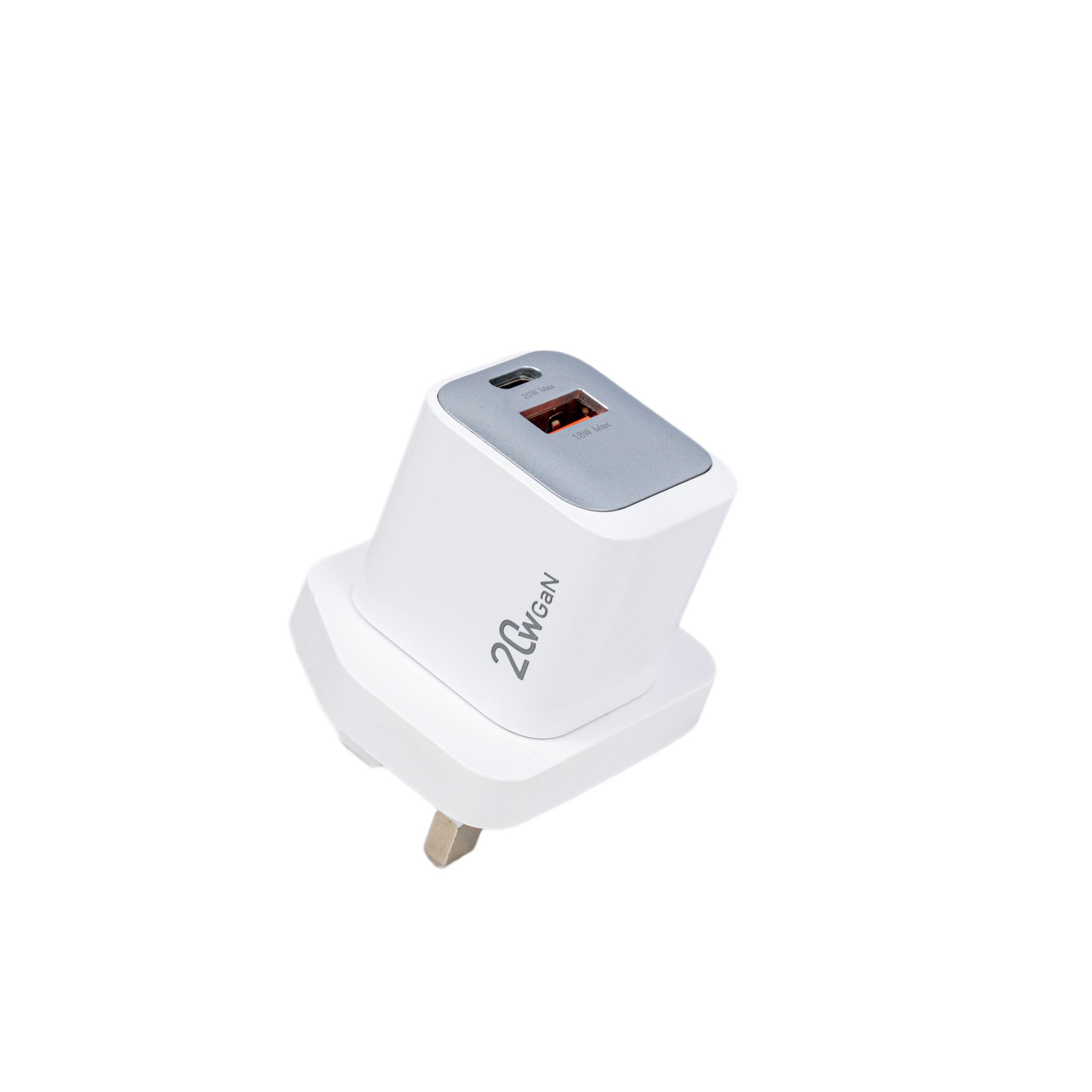 20W USB  A+CGaN dual port charger for Iphone, Samsung, Huawei, Xiaomi mobile phone charger wholesale