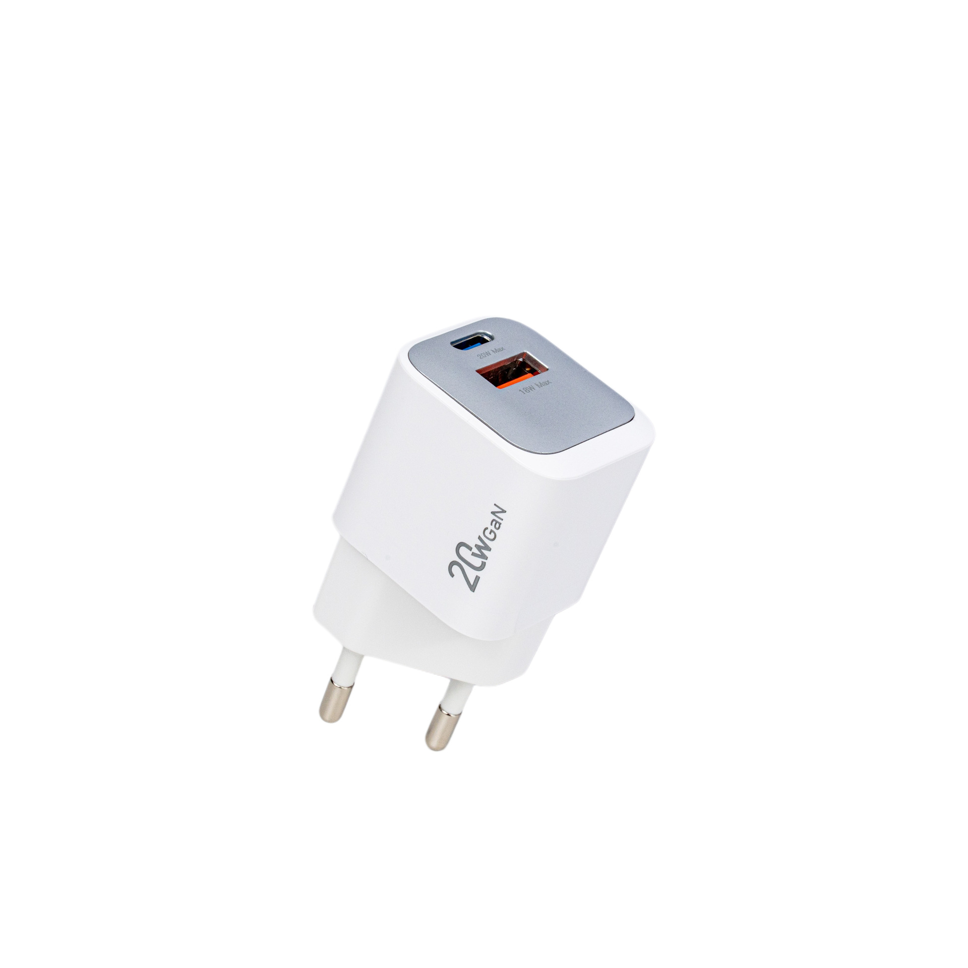 20W USB  A+CGaN dual port charger for Iphone, Samsung, Huawei, Xiaomi mobile phone charger wholesale
