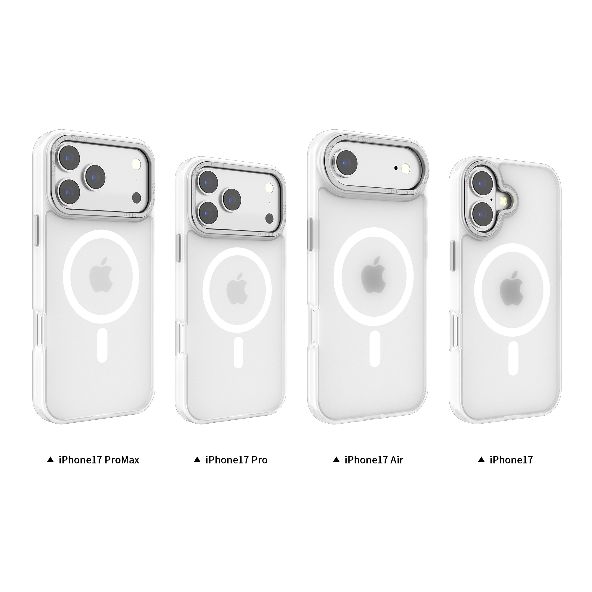 New TPU +PC shockproof magsafe phone case  For iphone 17 series models 