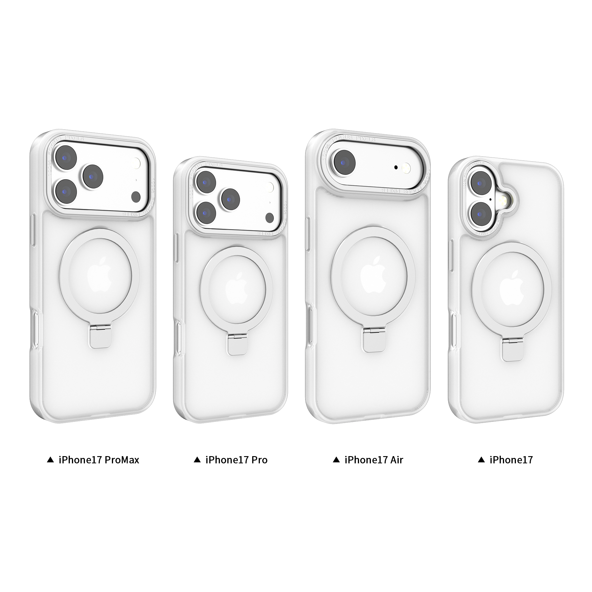 Skin feeling smooth magsafe phone cases 360 Rotating Magnetic Stand Hybrid Case for iphone 17 series