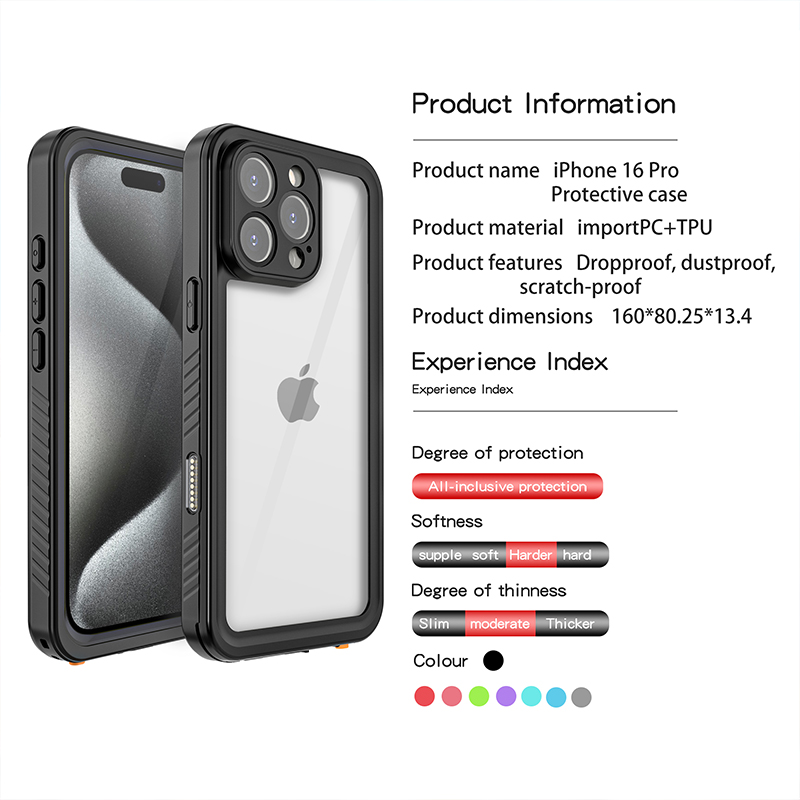 IP68 TB waterproof case For Iphone 16 Pro all iphone & Samsung Models 
