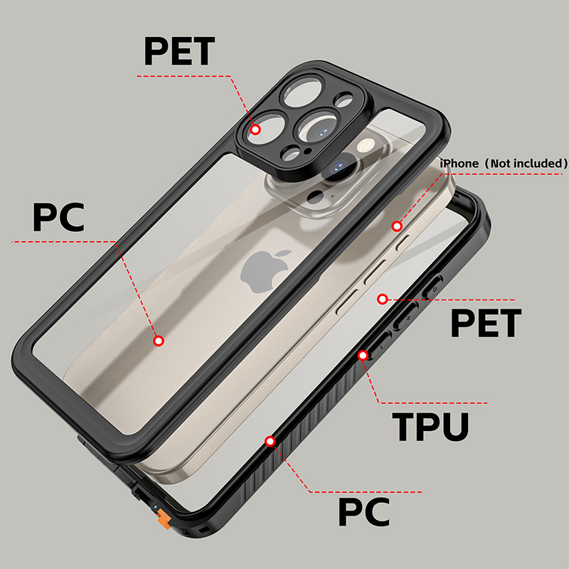 IP68 TB waterproof case For Iphone 16 Pro all iphone & Samsung Models 