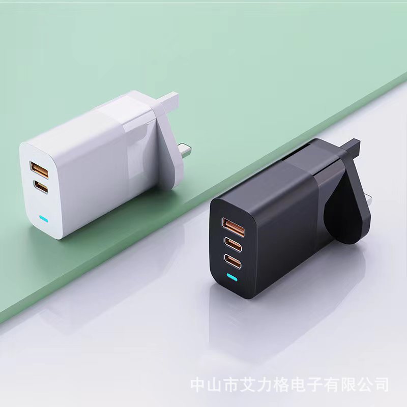  65W GaN 2C1A  PD fast charging multiple ports suitable for mobile phones and tablets EU/UK/US/Korea