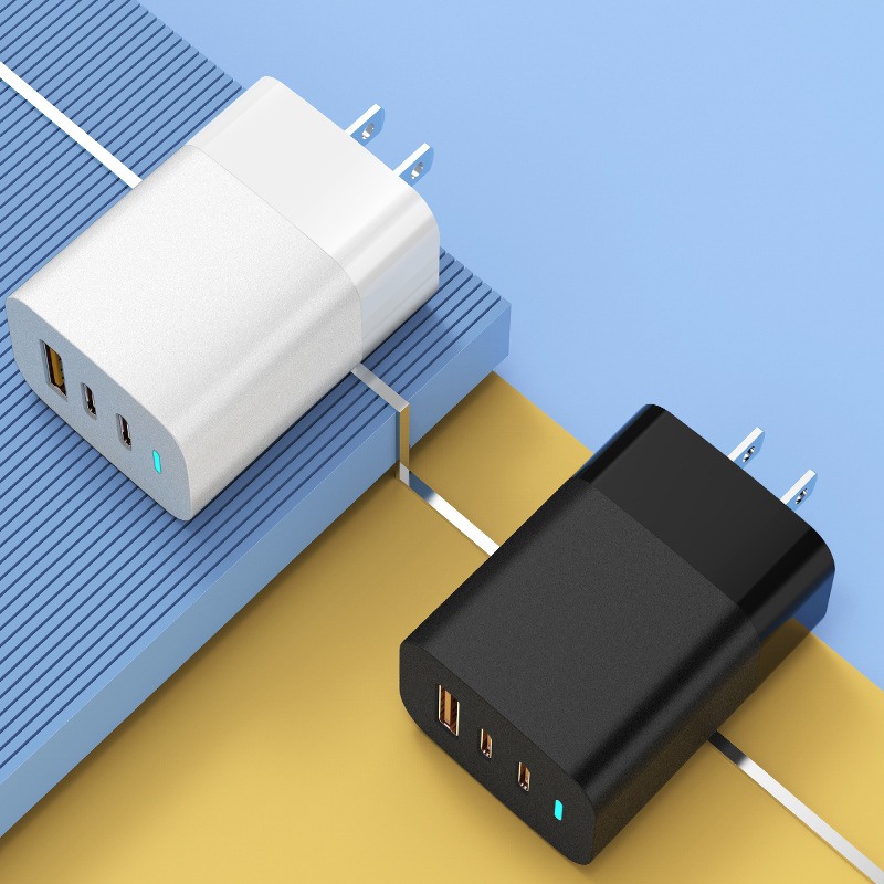  65W GaN 2C1A  PD fast charging multiple ports suitable for mobile phones and tablets EU/UK/US/Korea