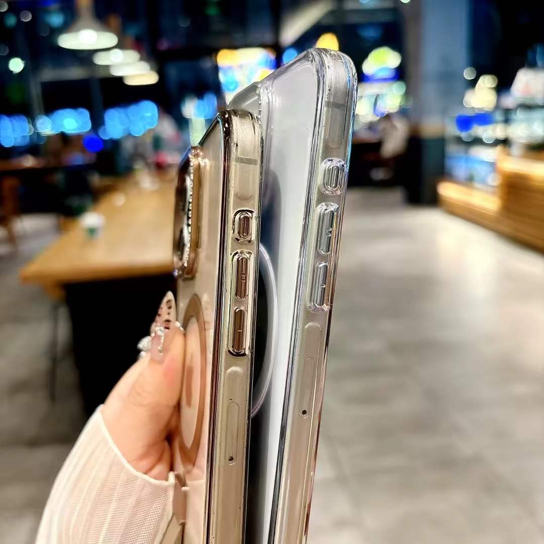 New iphone 17 mobile phone cases magsafe with carama and  Vertical bracket holder