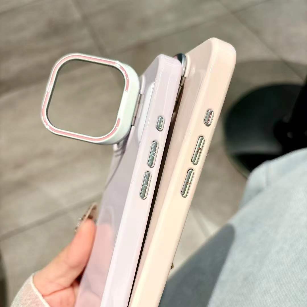 New iphone 17 mobile phone cases magsafe with carama and  Vertical bracket holder