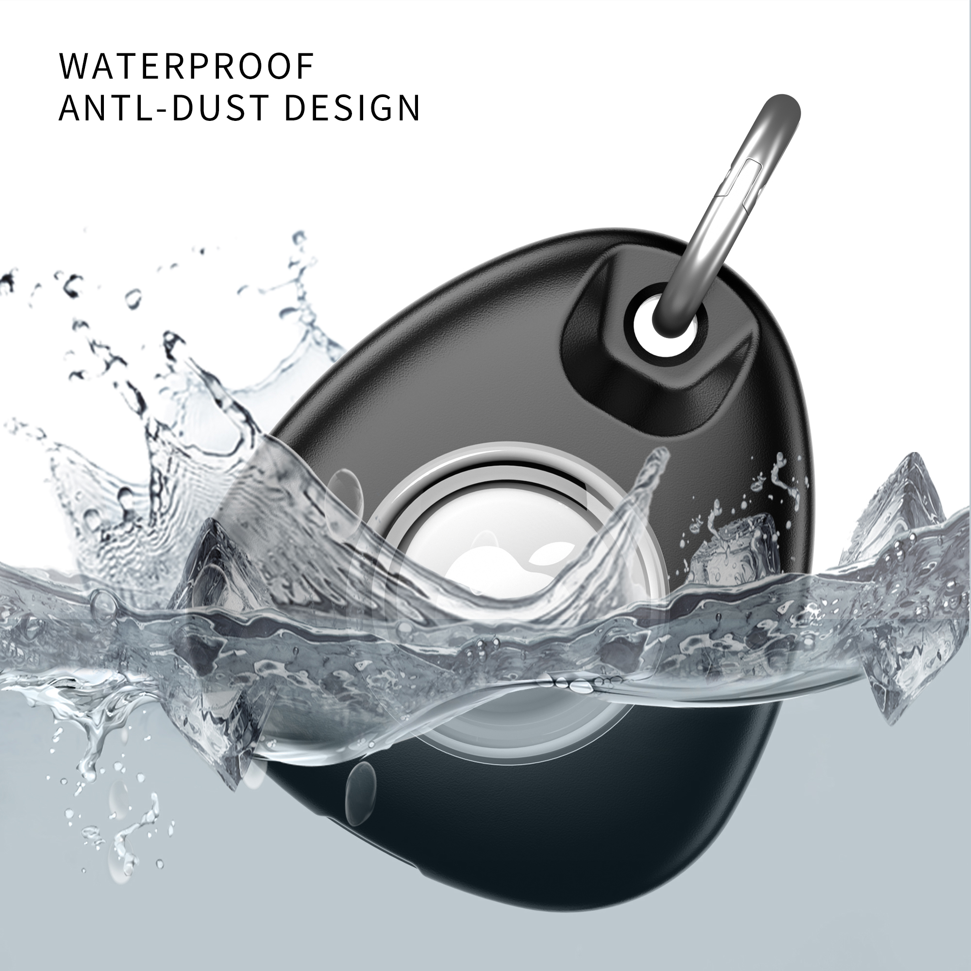  Premium Key Chain Accessories Protective Waterproof Case Holder for Apple Airtags