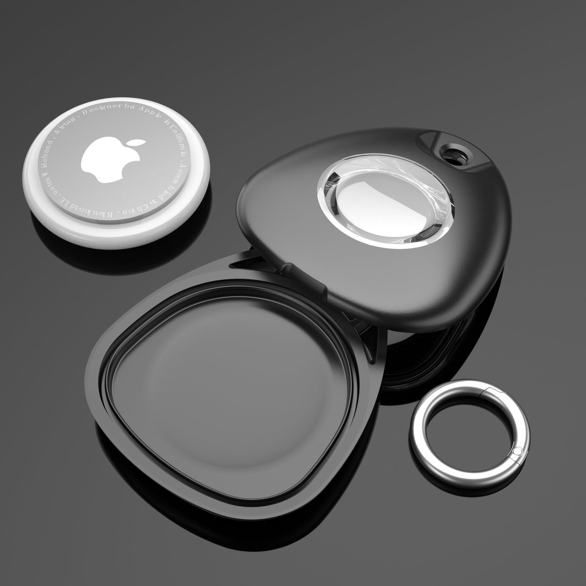  Premium Key Chain Accessories Protective Waterproof Case Holder for Apple Airtags