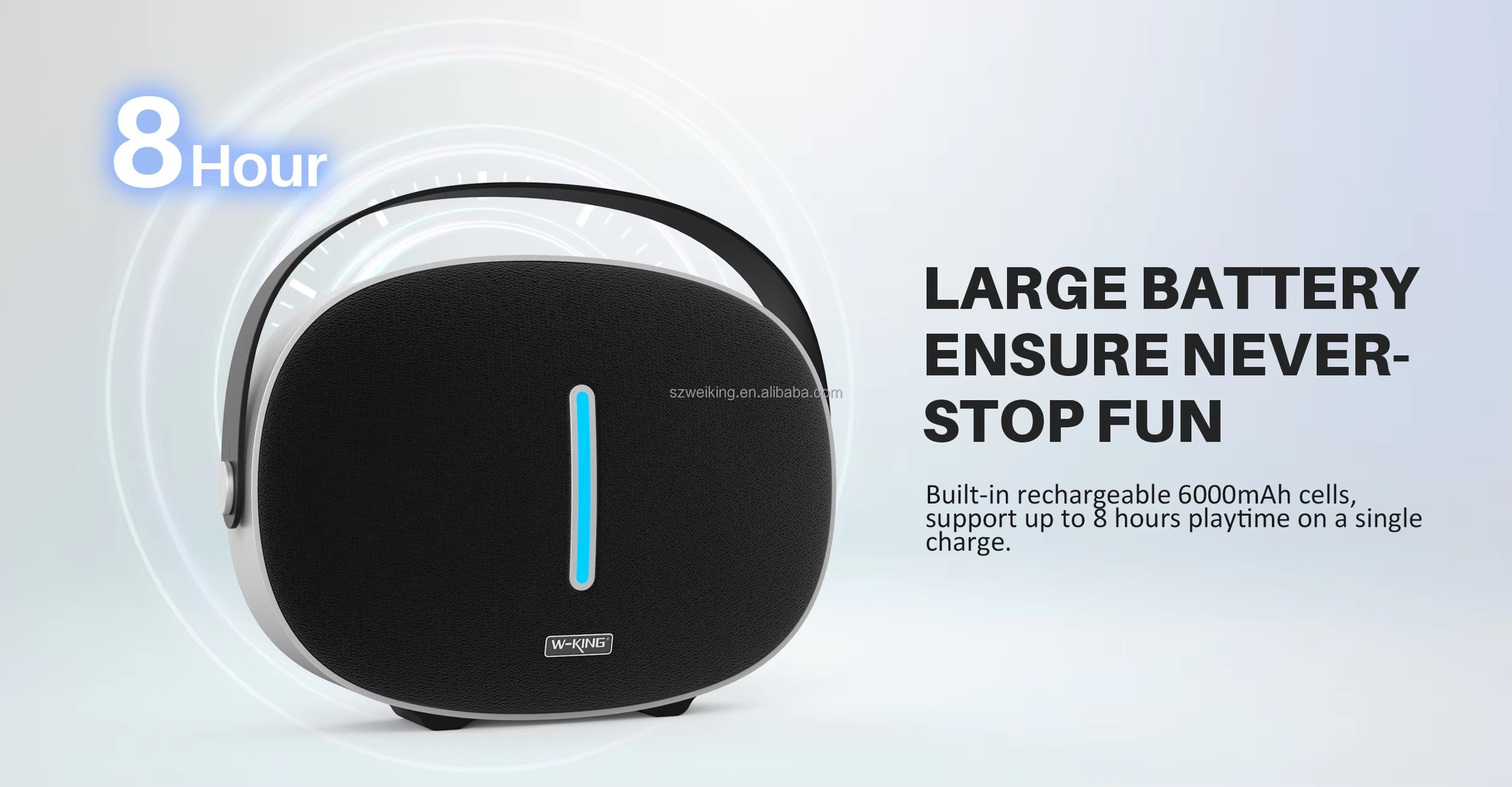 W-King Bluetooth Speaker 40W Bass Wireless Outdoor BT T8  Portable Speakers Boombox3 Upgraded Speak